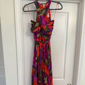 London Times halter floral maxi dress. Size 10. Like new.